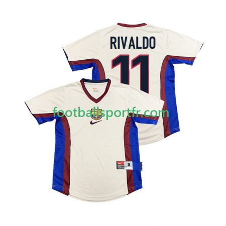 Tenue FC Barcelone RIVALDO 11 1999 Retro Exterieur 1998 Maillot de Foot Tenue FC Barcelone RIVALDO 11 1999 Retro Exterieur 1998 Maillot de Foot